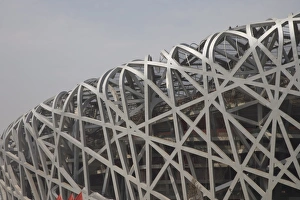 Olympic Stadium Prints: The Olympic Stadium called The Birds Nest, Beijing, China, Asia