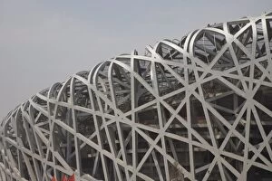 The Olympic Stadium called The Birds Nest, Beijing, China, Asia