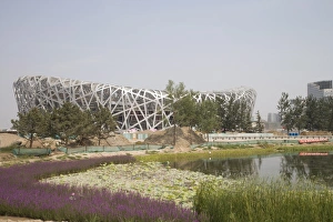 Stadium Prints: Olympic Stadium (The Birds Nest), Beijing, China, Asia