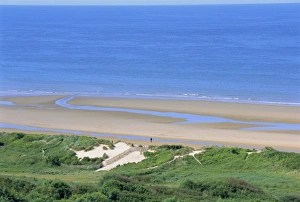 Calvados Prints: Omaha Beach (D-Day WWII), Colleville-sur-Mer, Calvados, Normandy, France