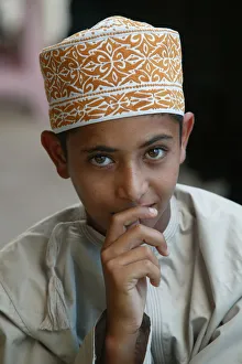 Boys Prints: Oman boy, Muscat, Oman, Middle East