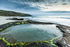 Outcrop Prints: Omapere, Northland Region, North Island, New Zealand, Pacific