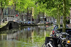 South Holland Prints: Oosteinde, Delft, South Holland, Netherlands, Europe