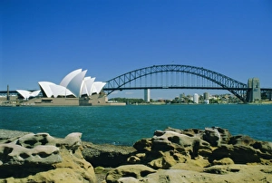Opera House and Harbour Bridge, Sydney, New South Wales, Australia