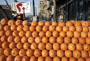 Citrus Prints: Oranges on sale in Cairo, Egypt, North Africa, Africa