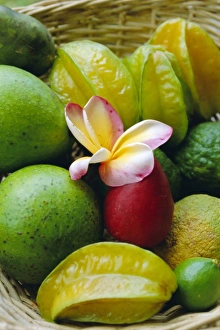 Produce Prints: Orchid and fruit