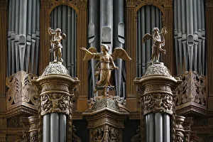 Images Dated 10th February 2000: Organ, St. Gatien Cathedral, Tours, Indre-et-Loire, France, Europe