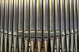 Belgium Prints: Organ. St. Peter and Paul Church, Ostend, Belgium, Europe