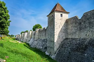 Towers Prints: Original fortifications of Provins demonstrate medieval architecture and history in a UNESCO site in France