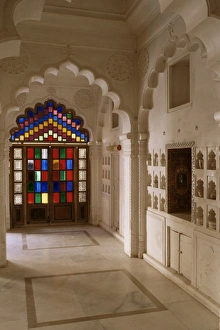 Rajput Prints: Original old stained glass windows and traditional