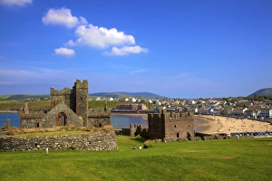 Original Peel Cathedral, Peel Castle, St. Patricks Isle, Isle of Man, Europe