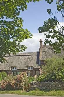 Eden Valley Prints: Original stone built and thatched cottage, circa 17th century, Eden Valley
