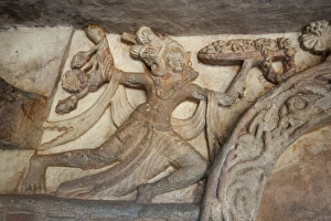 Tray Prints: Ornate carving in Ranigumpha, cave number 1