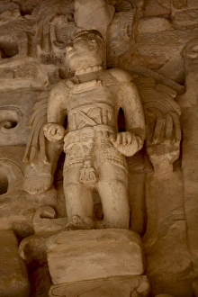 Images Dated 27th October 2009: Ornate carvings on the exterior of the Tomb of Ukit Kan Le k Tok, El Balam