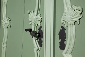 Silesia Prints: Ornate door handles, Old Town, Wroclaw, Silesia, Poland, Europe