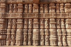 Human Likeness Gallery: Ornate erotic carvings on 13th century Konarak Sun temple, UNESCO World Heritage Site, Konarak