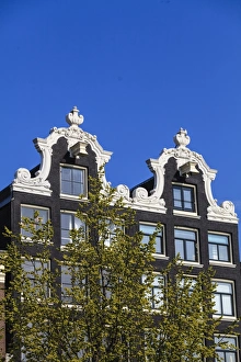 Gabled Prints: Ornate gabled houses, Amsterdam, Netherlands, Europe