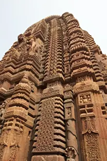 10th Century Prints: Ornately carved vimula of the 10th century Muktesvara temple
