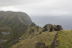 Orongo, Rano Kau, Easter Island (Rapa Nui), Chile, South America