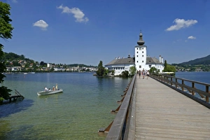 Passenger Prints: Ort Castle in the Town of Gmunden on Lake Traunsee, Salzkammergut, Upper Austria