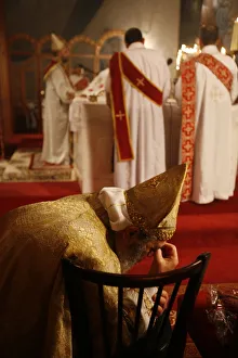 Images Dated 12th September 2000: Orthodox Coptic celebration, Chatenay-Malabry, Hauts-de-Seine, France, Europe