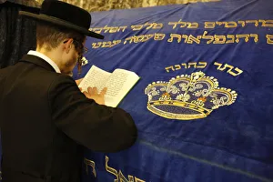 Suit Prints: Orthodox Jew at Davids Tomb, Jerusalem, Israel, Middle East