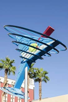 Las Vegas Prints: Oscars Neon Martini Glass neon signs, Fremont Street, Neon Museum, Las Vegas, Nevada