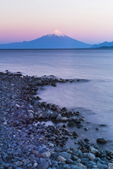 Volcano Prints: Osorno Volcano (Volcan Osorno) and Llanquihue Lake, Puerto Varas, Chile Lake District