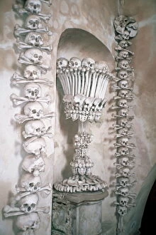 Images Dated 27th July 2008: The Ossuary in Sedlec, Kutna Hora, UNESCO World Heritage Site, Czech Republic, Europe