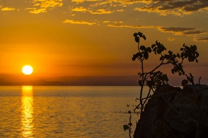 Malawi Prints: Otter Point at sunset, Cape Maclear, UNESCO World Heritage Site, Lake Malawi, Malawi