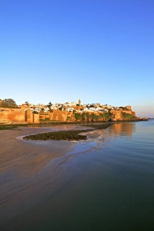 Rabat Prints: Oudaia Kasbah and coastline, Rabat, Morocco, North Africa, Africa