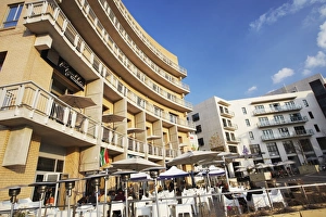 Melrose Prints: Outdoor cafes in Melrose Piazza, Melrose, Johannesburg, Gauteng, South Africa, Africa