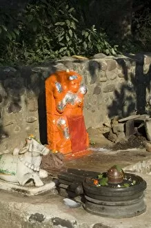 Images Dated 16th January 2000: Outdoor Hindu shrine to Hanuman