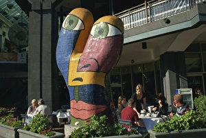 Humor Prints: Outdoor restaurant, Southgate complex, Melbourne, Victoria, Australia, Pacific