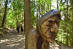 Fantasy Prints: Outdoor wooden sculpture gallery on the Hill of Witches