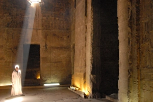 The Outer Hypostyle Hall in the Temple of Hathor, Dendera necropolis, Qena, Nile Valley, Egypt, North Africa, Africa