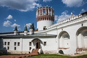 Convents Prints: The outer walls of the Novodevichy Convent, Moscow, Russia, Europe