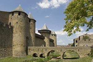 Carcassonne Prints: Outer walls of the old city, Carcassonne