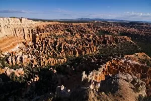 Outlook for the pinnacles in the beautiful rock formations of Bryce Canyon National Park, Utah