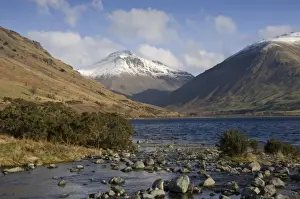 Great Gable Prints: Overbeck flows into Lake Wastwater