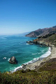 Overlook over the Big Sur, California, USA