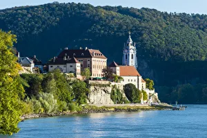 Wachau Prints: Overlook over Duernstein on the Danube, Wachau, Austria