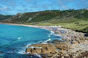Vacations Prints: Overlook over Sennen Cove, Cornwall, England, United Kingdom, Europe
