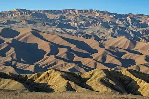 Peaks Prints: Overlook view of rocky hills and mountains in Bamyian