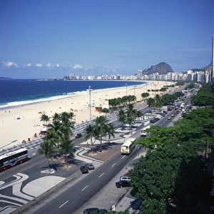 Copacabana Prints: Overlooking Copacabana Beach, Rio de Janeiro, Brazil, South America