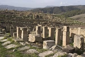 Overlooking the Roman site of Djemila, UNESCO World Heritage Site, Algeria