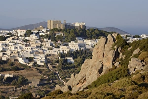Chora Prints: Overview of Chora and the Monastery of St. John the Theologian, UNESCO World Heritage Site