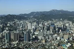 Images Dated 4th October 2009: Overview of city, Seoul, South Korea, Asia