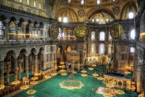 Byzantine Prints: Overview, Interior, Hagia Sophia Grand Mosque