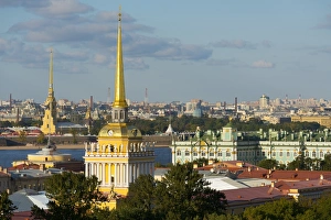 Typically Russian Prints: Overview of the Winter Palace (State Hermitage Museum), the Admiralty, and the St